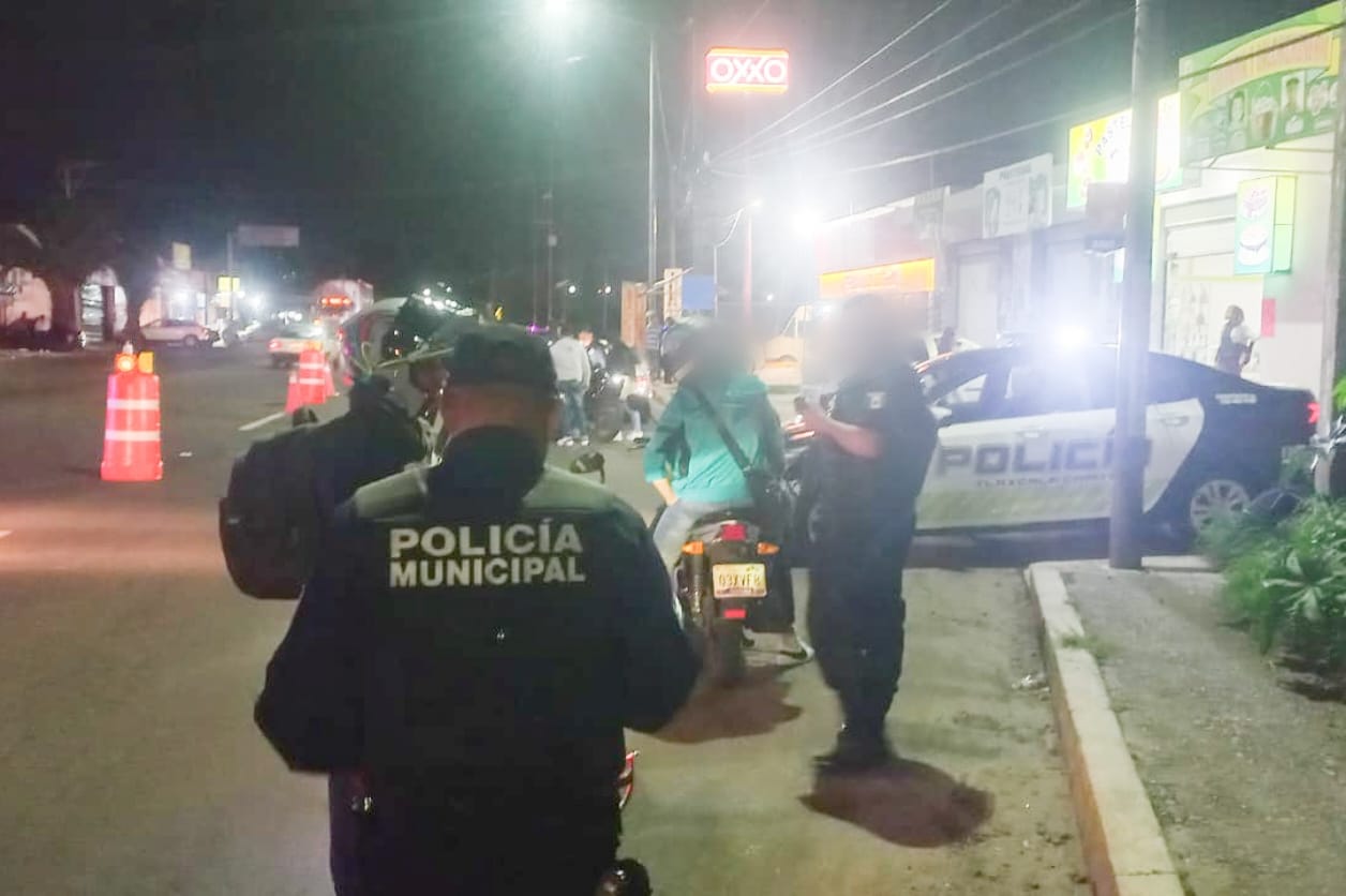 Policía capitalina y del estado realizan operativo conjunto para inhibir robo de vehículos en Acuitlapilco